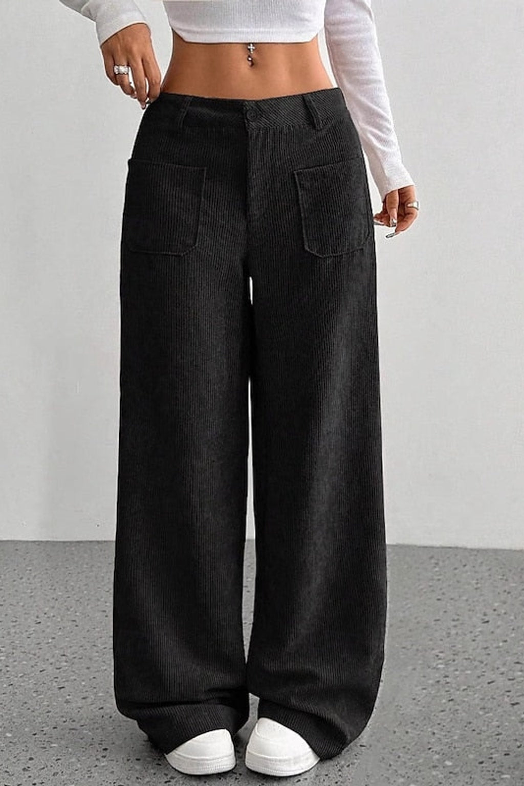 Wide-Leg Pants With High Waist - 5