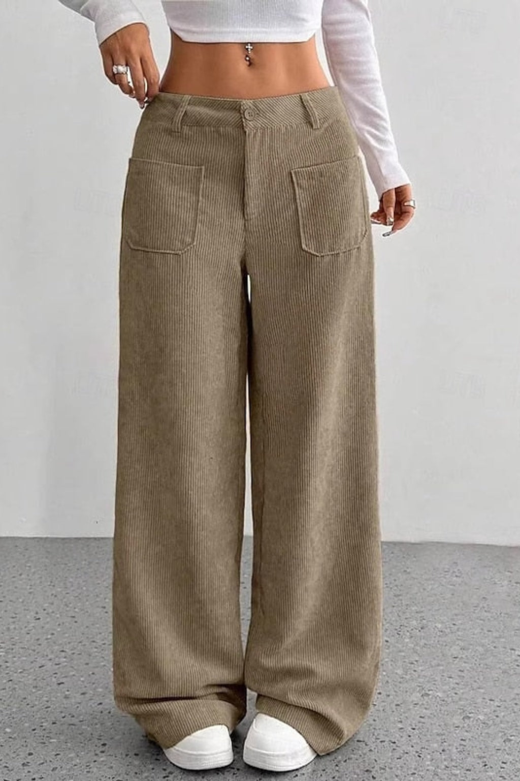 Wide-Leg Pants With High Waist - 7