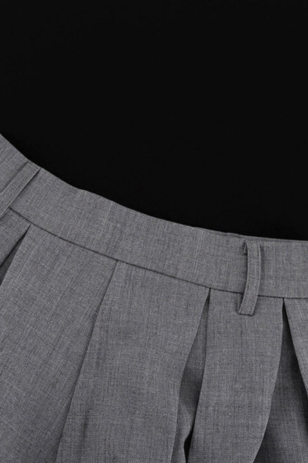 Pleated Blend Skirt With Pleated A-Line Cut - 8