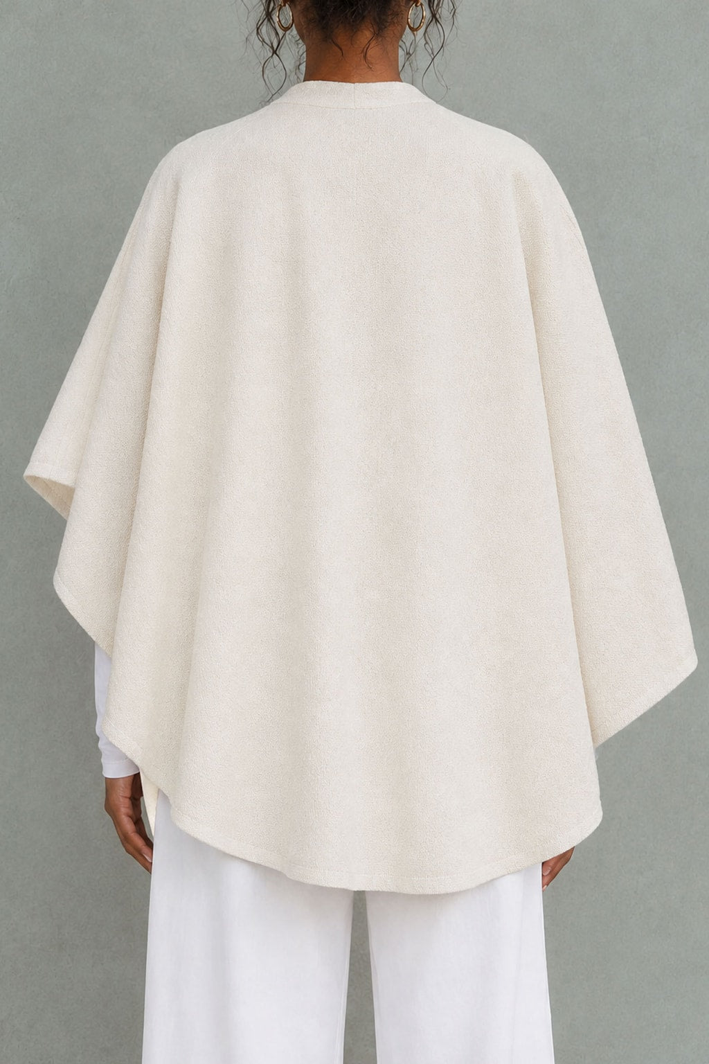 Terylene Tunic Top With Cape Sleeves - 5