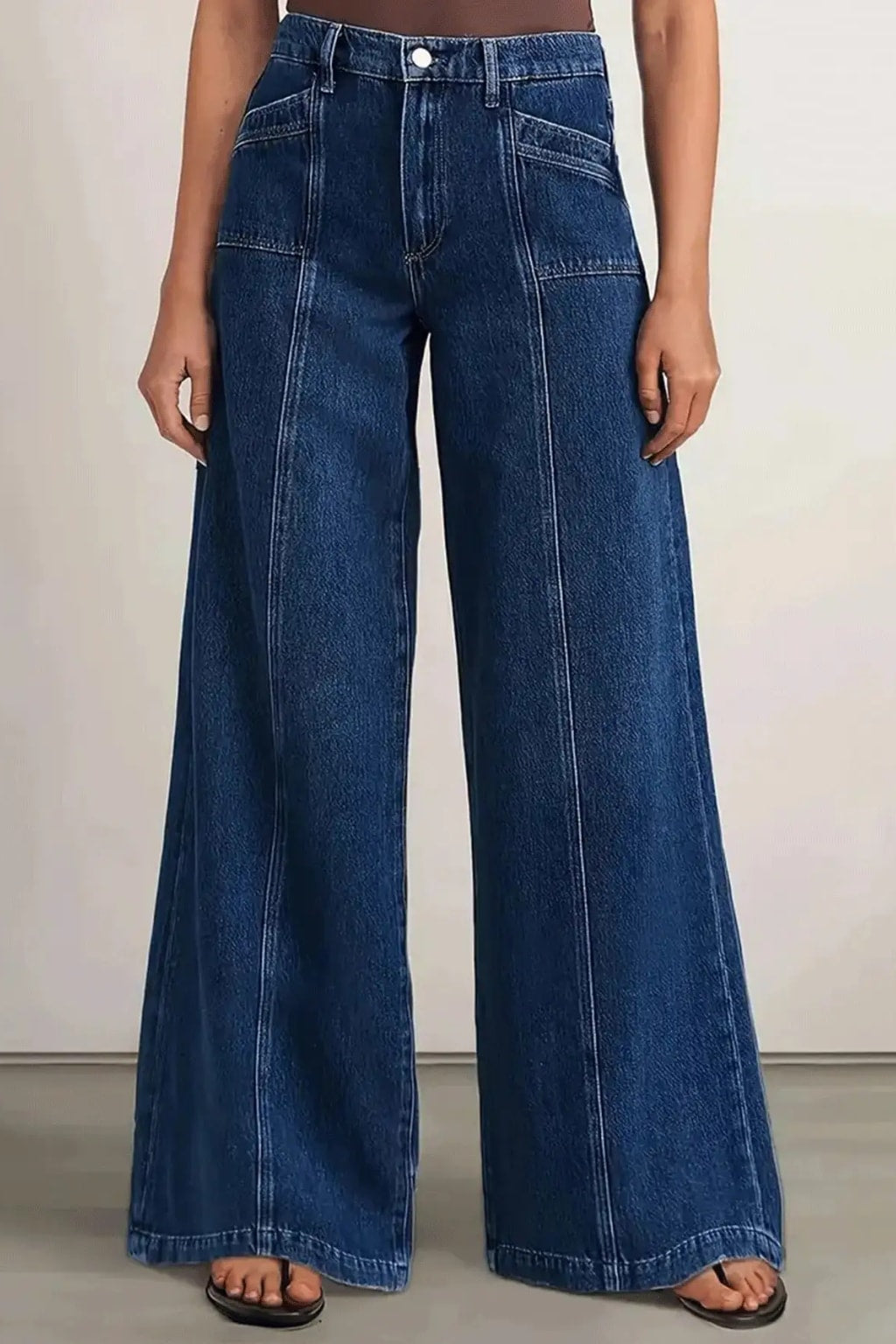 Comfort Denim Wide Leg Jeans - 3