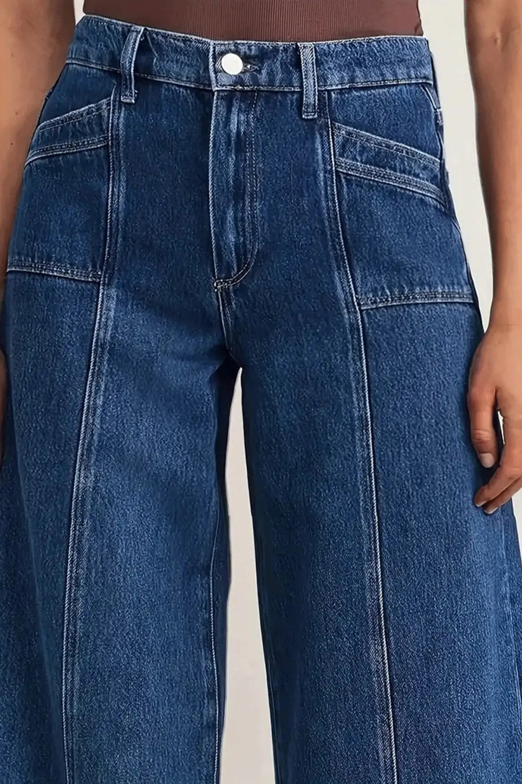 Comfort Denim Wide Leg Jeans - 4