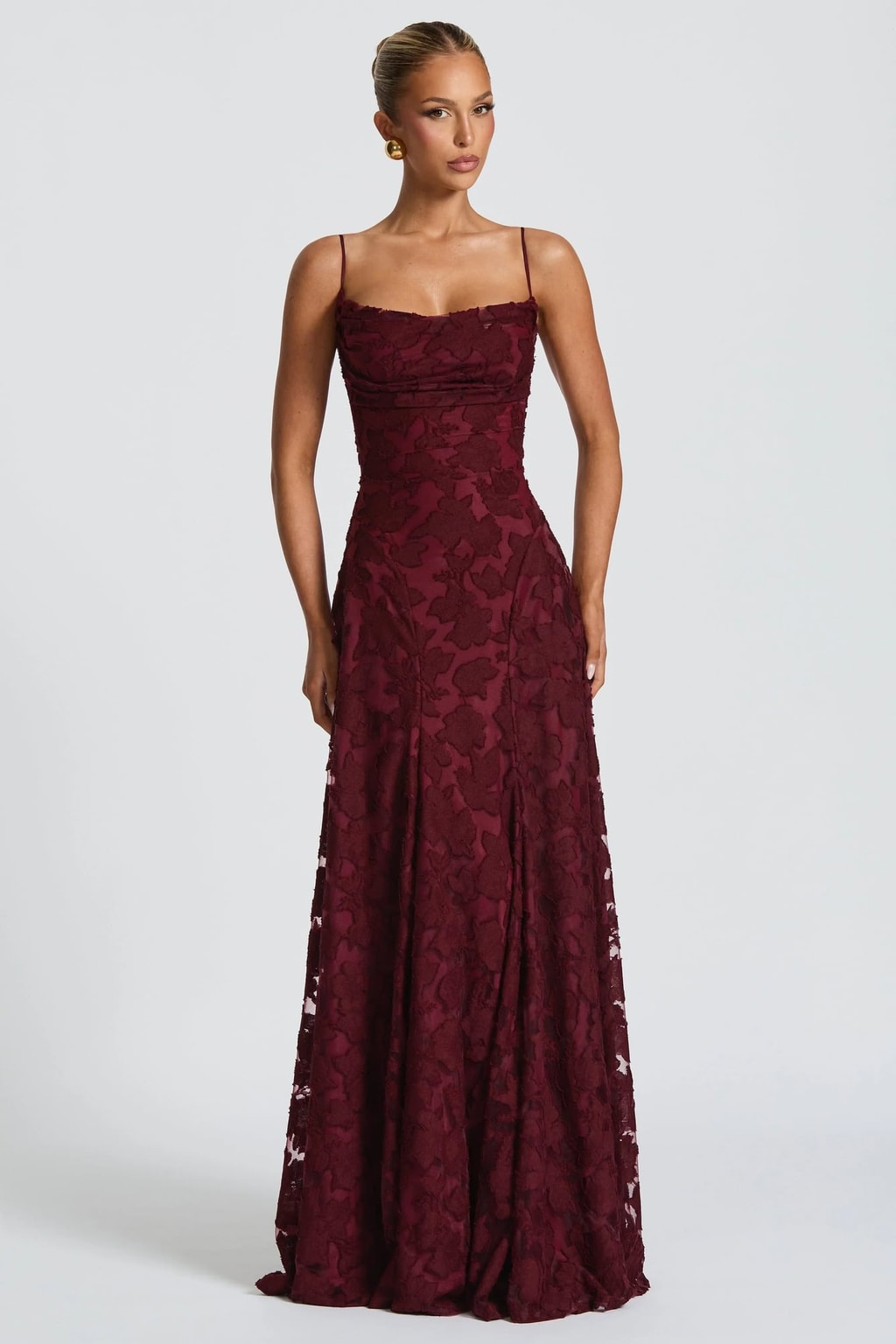 Maxi Dress With Wrap Neckline - 2