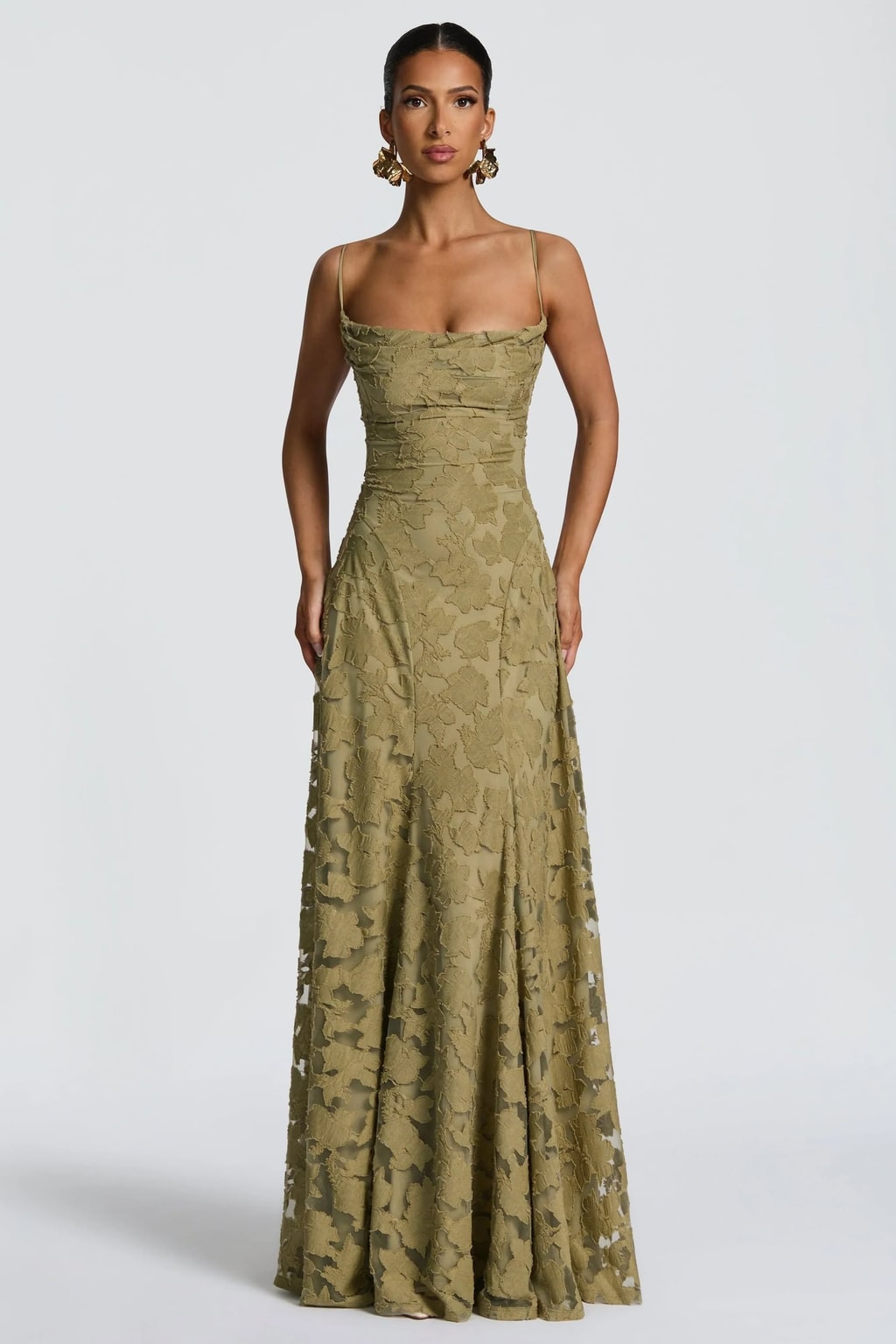 Maxi Dress With Wrap Neckline - 6