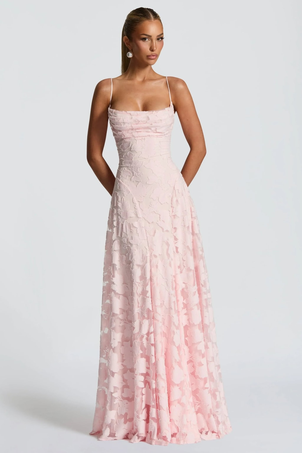Maxi Dress With Wrap Neckline - 8