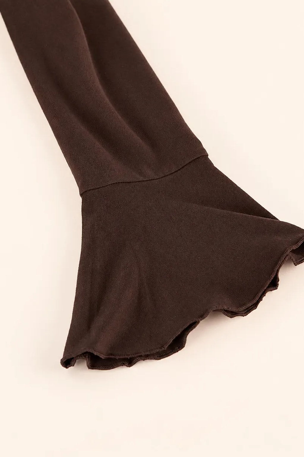 Polyester Blend Maxi Dress With Flounce Sleeves - 5