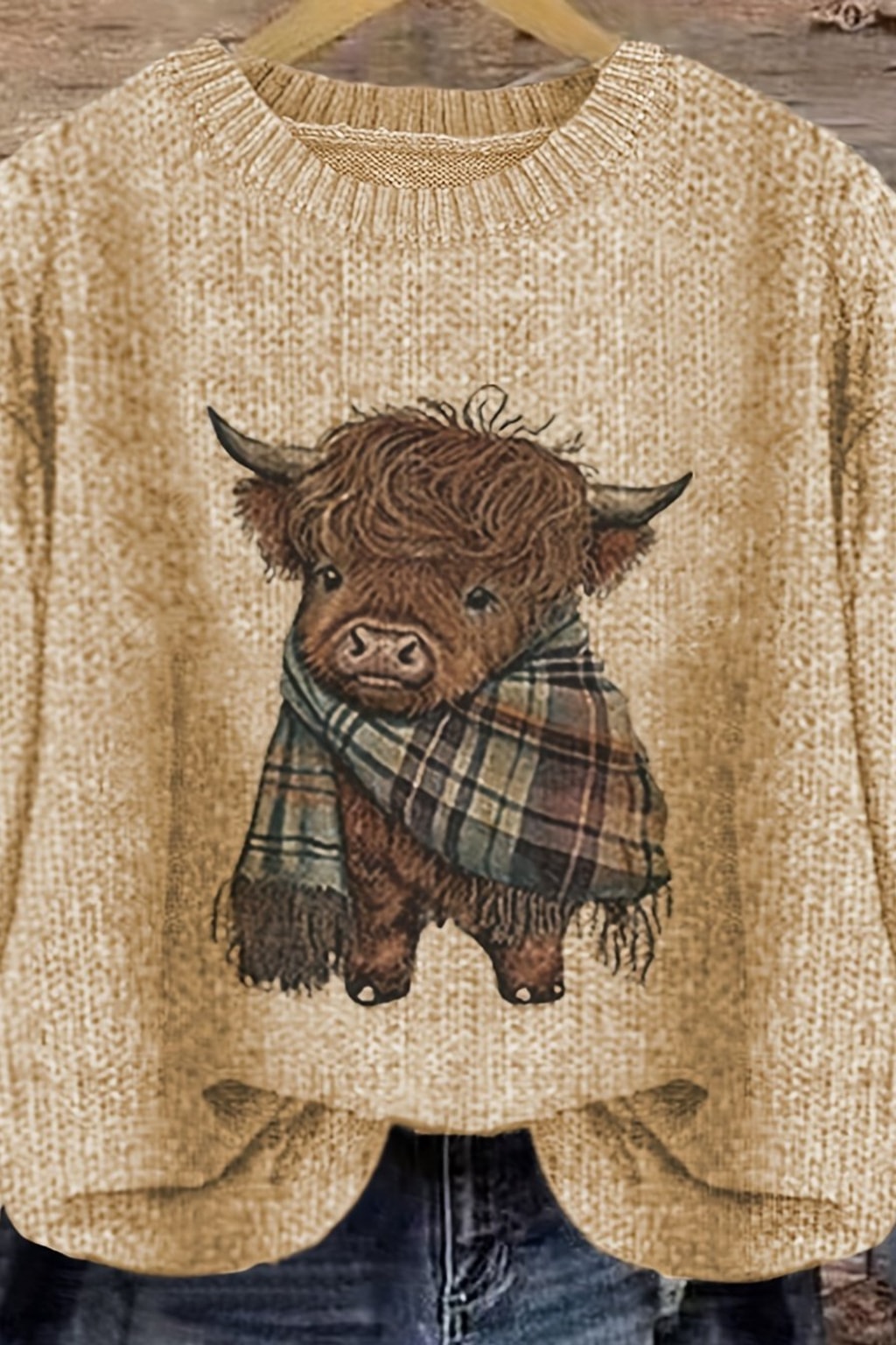 Cotton Crewneck Sweater with Relaxed Fit - 12