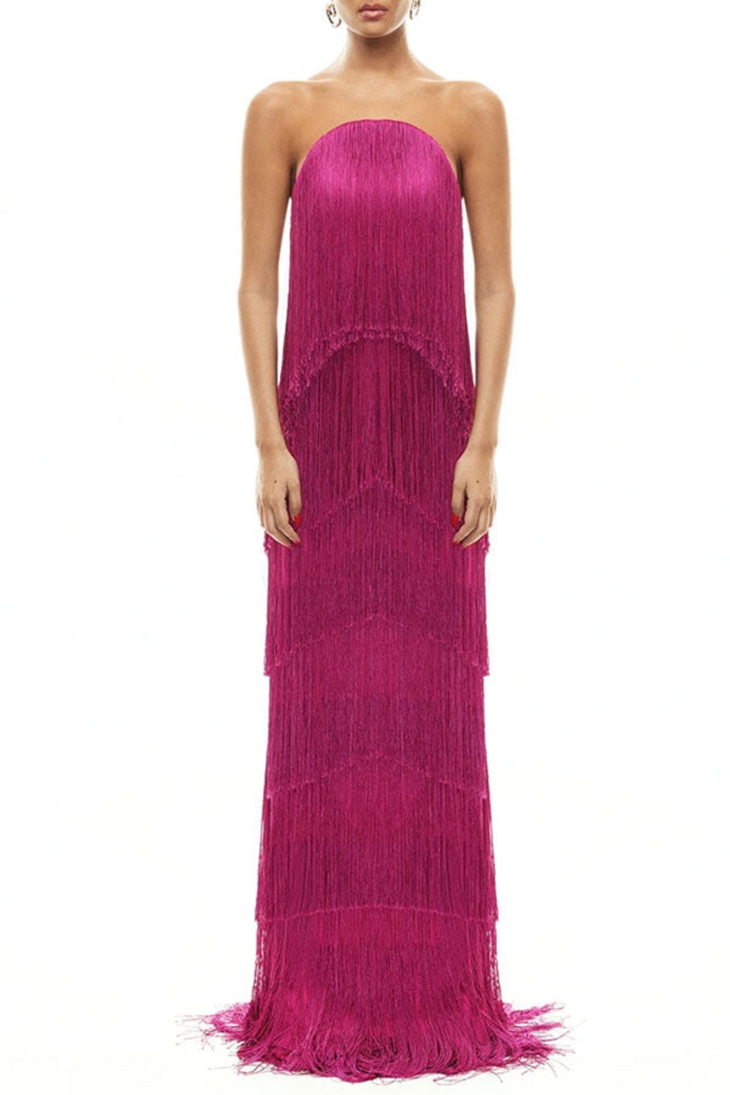 Off Shoulder Maxi Dress with Tassel Detail - 9