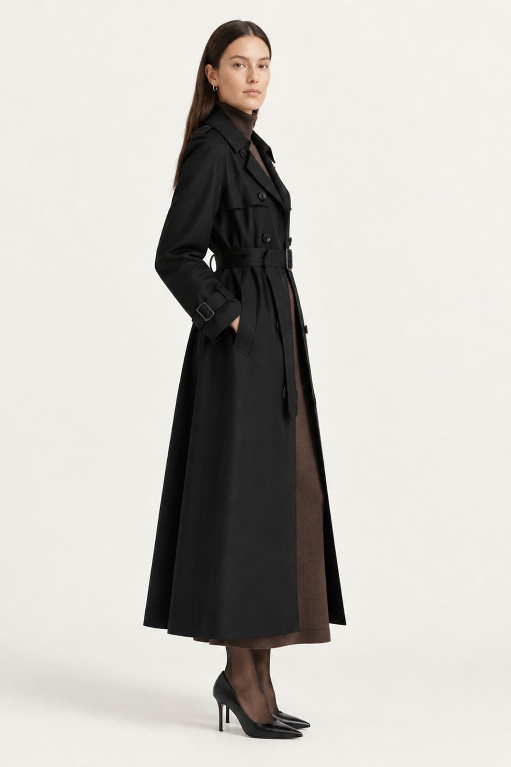 Polyamide Trench Coat With Japanese-Inspired Cut - 3