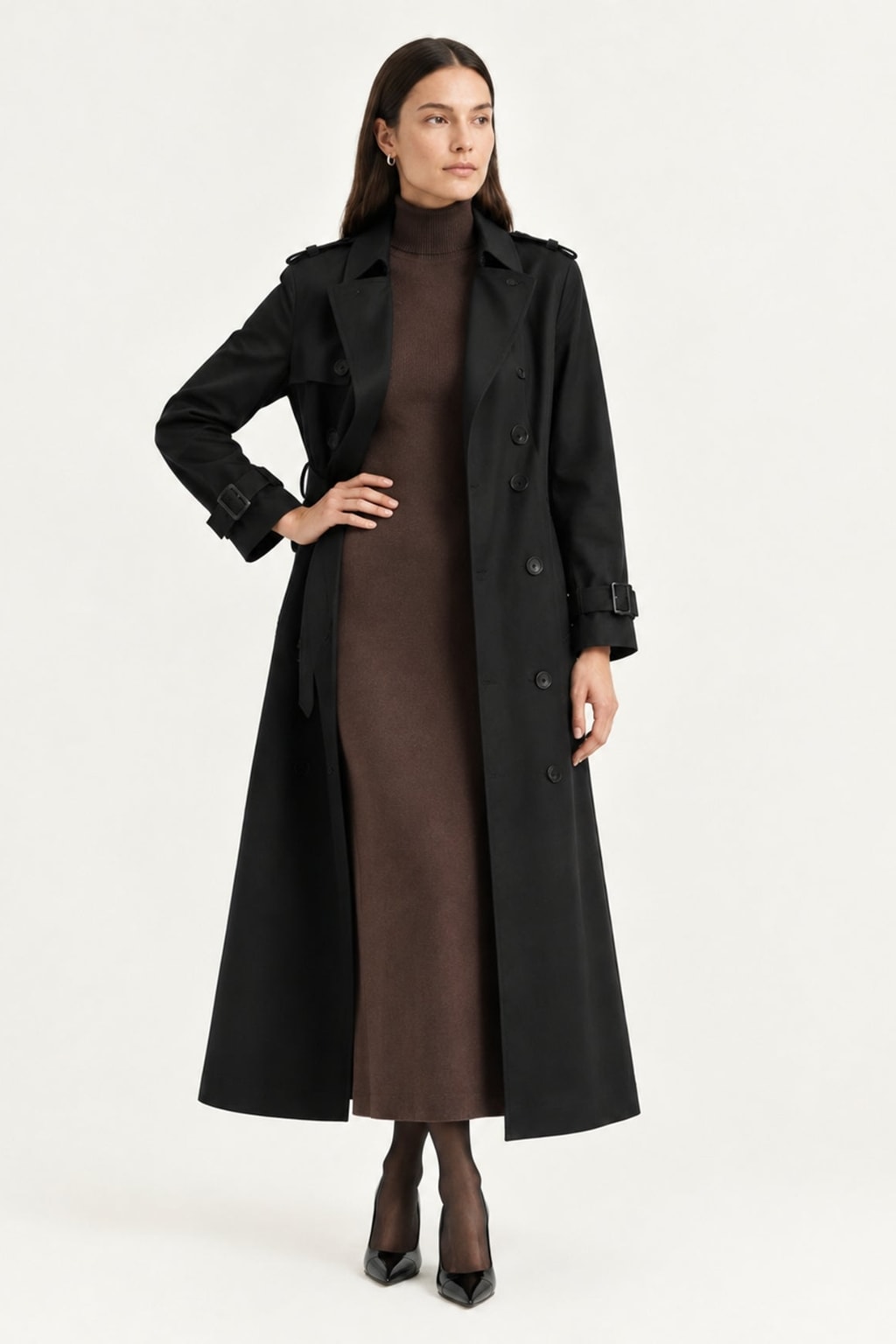 Polyamide Trench Coat With Japanese-Inspired Cut - 4