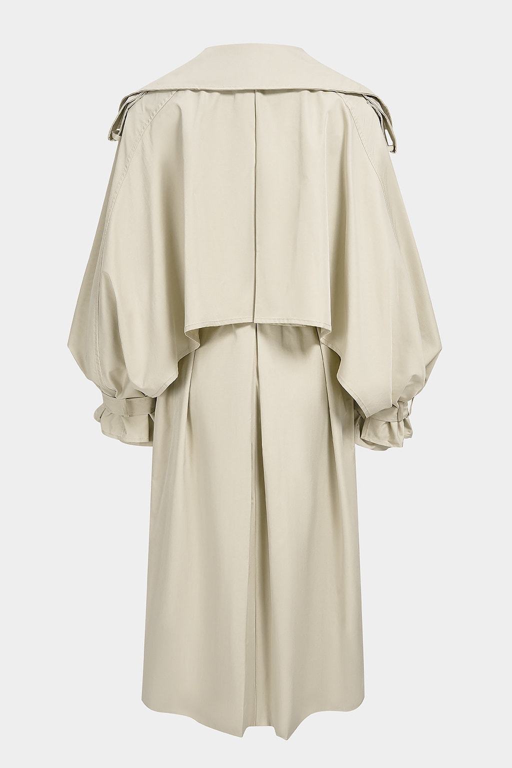 Polyester Twill Coat With Belted Waist - 6