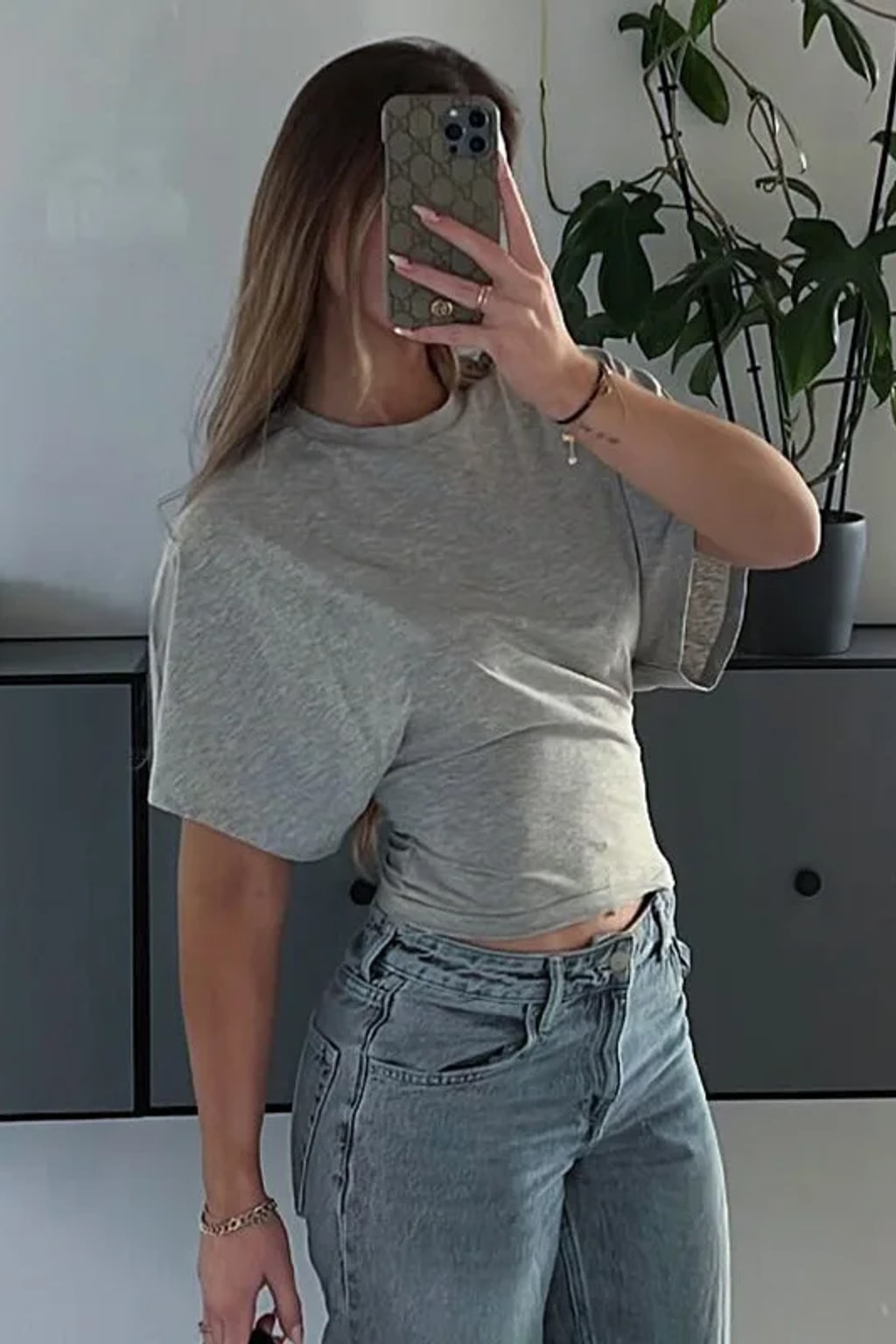 Cotton Cropped T-Shirt Casual Short Sleeve Top - 3