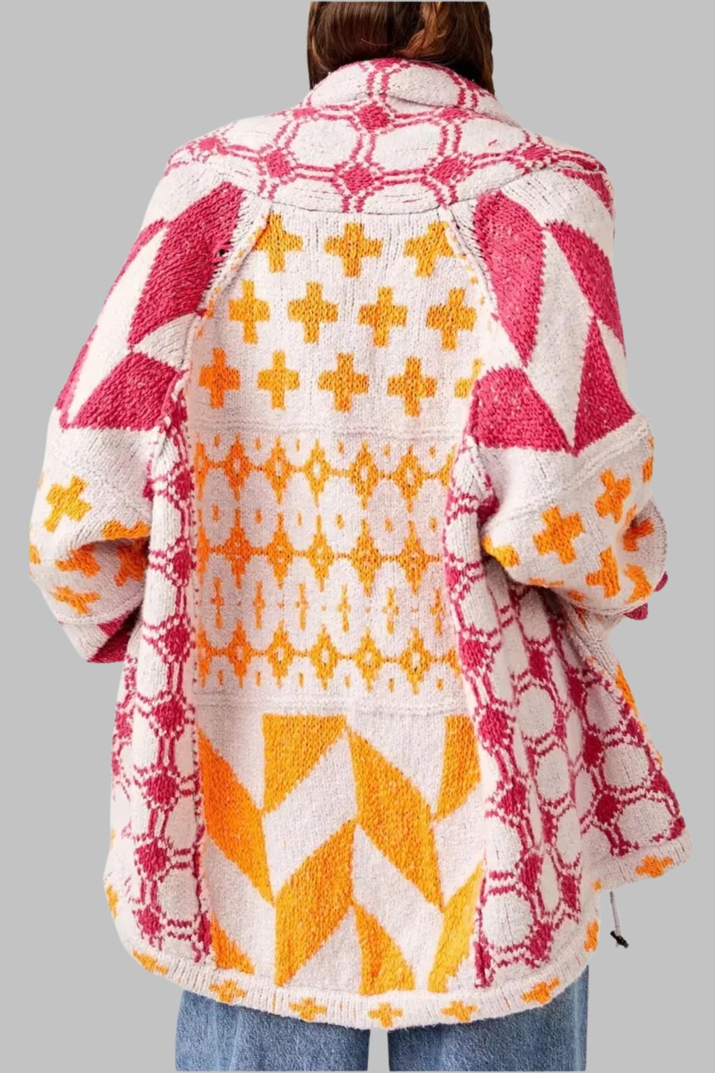 Knit Cardigan Oversized Button-Down - 4