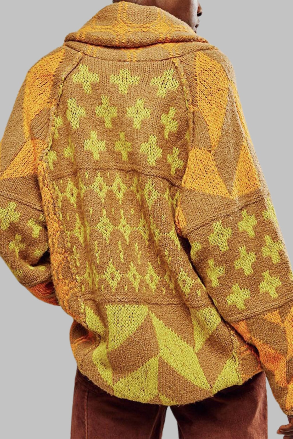 Knit Cardigan Oversized Button-Down - 5