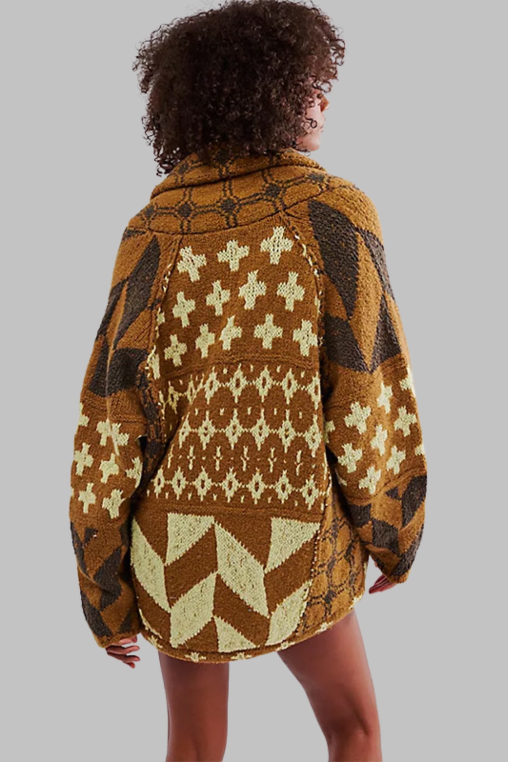Knit Cardigan Oversized Button-Down - 6