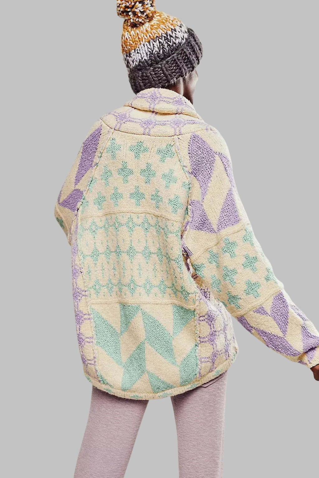 Knit Cardigan Oversized Button-Down - 7