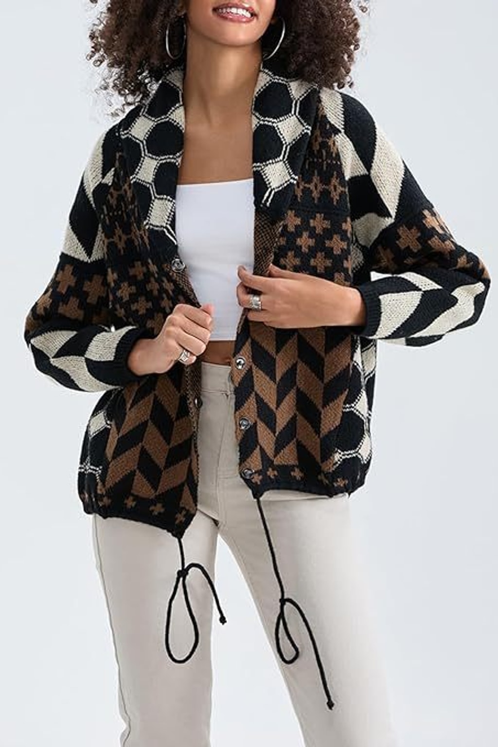 Knit Cardigan Oversized Button-Down - 9