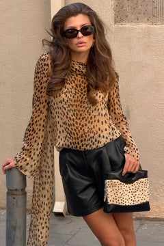 Synthetic Fiber Dress Long Sleeve Sheer Chic Mini - 2