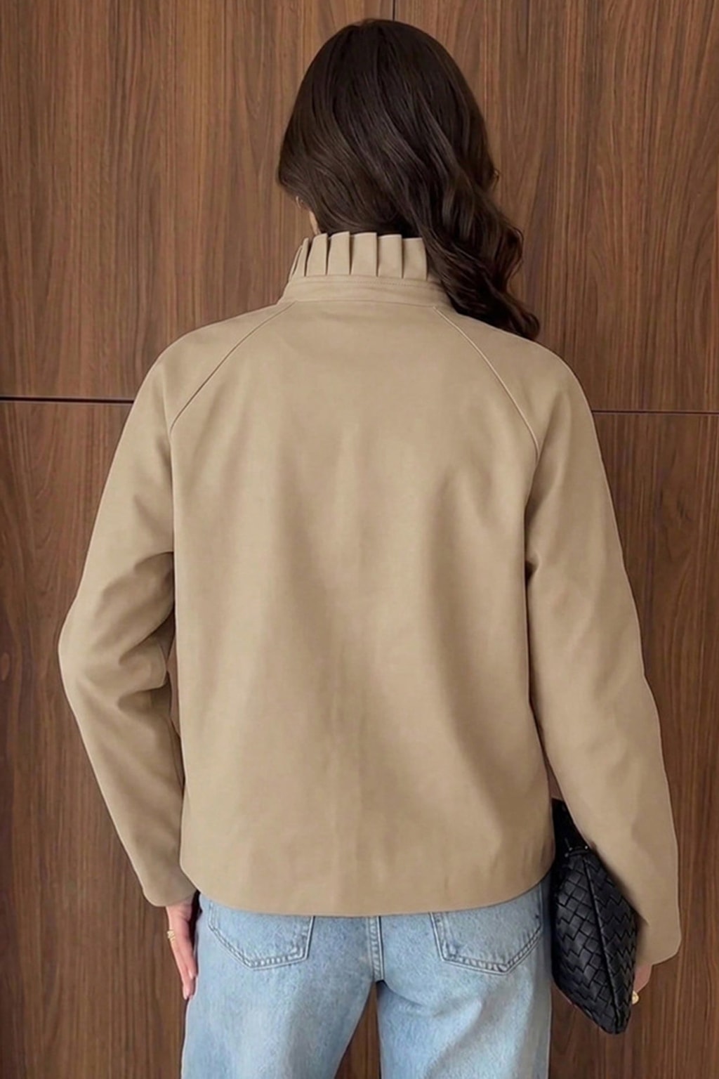 Polyester Jacket Casual Button - 3