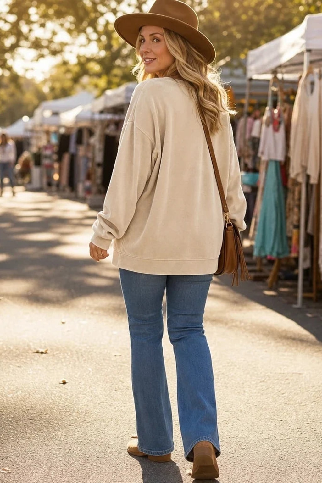 Polyester Velour Hoodie Button Henley Pocket - 4