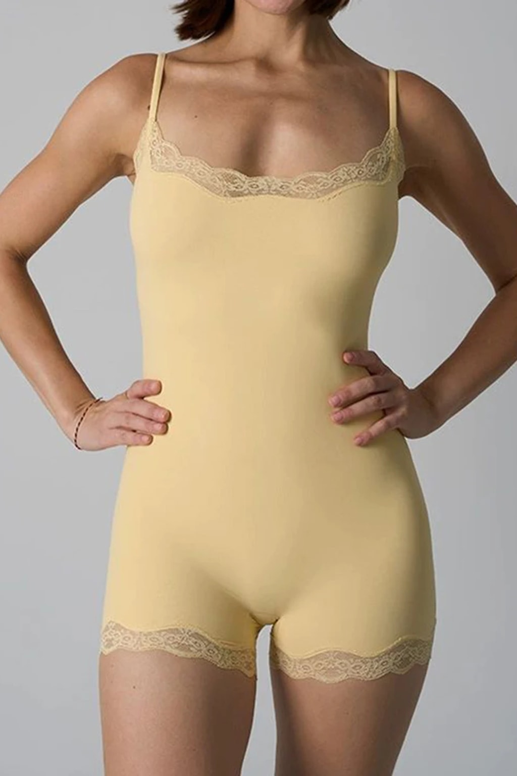 Playsuit Slim Fit With Lace Trim - 17