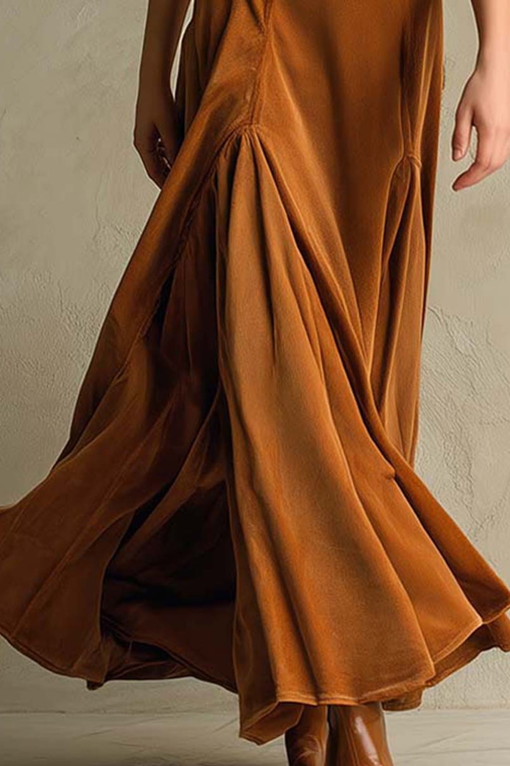 Velvet Maxi Dress Tailored Retro Blazer Style - 6