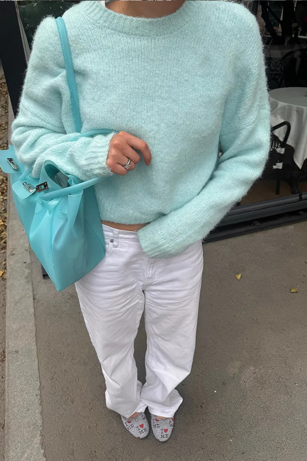 Wool Blend Sweater Oversize Jumper Cozy Knit Pullover - 18