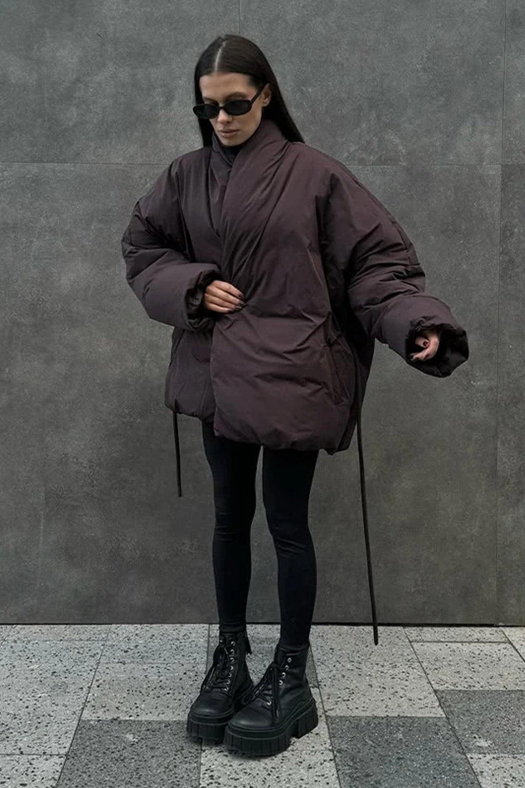 Padded Jacket Puffer Coat Cozy Wrap Collar - 8
