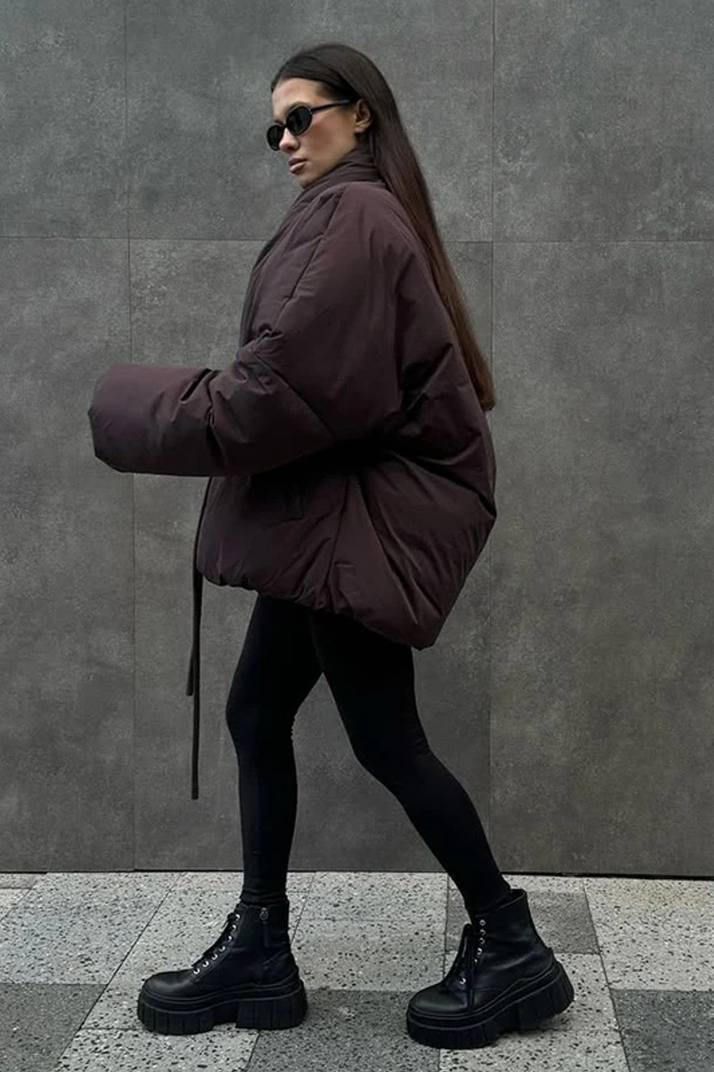 Padded Jacket Puffer Coat Cozy Wrap Collar - 9