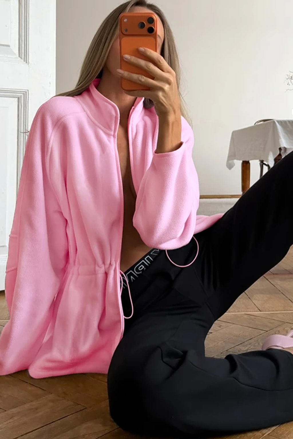 Fleece Sweater Jacket Stand Collar Zip-Up - 6