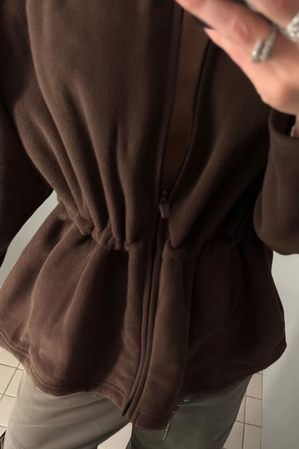 Fleece Sweater Jacket Stand Collar Zip-Up - 9