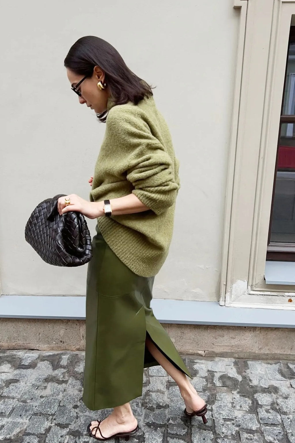 Maxi Skirt Sleek Zipper Streetwear - 5