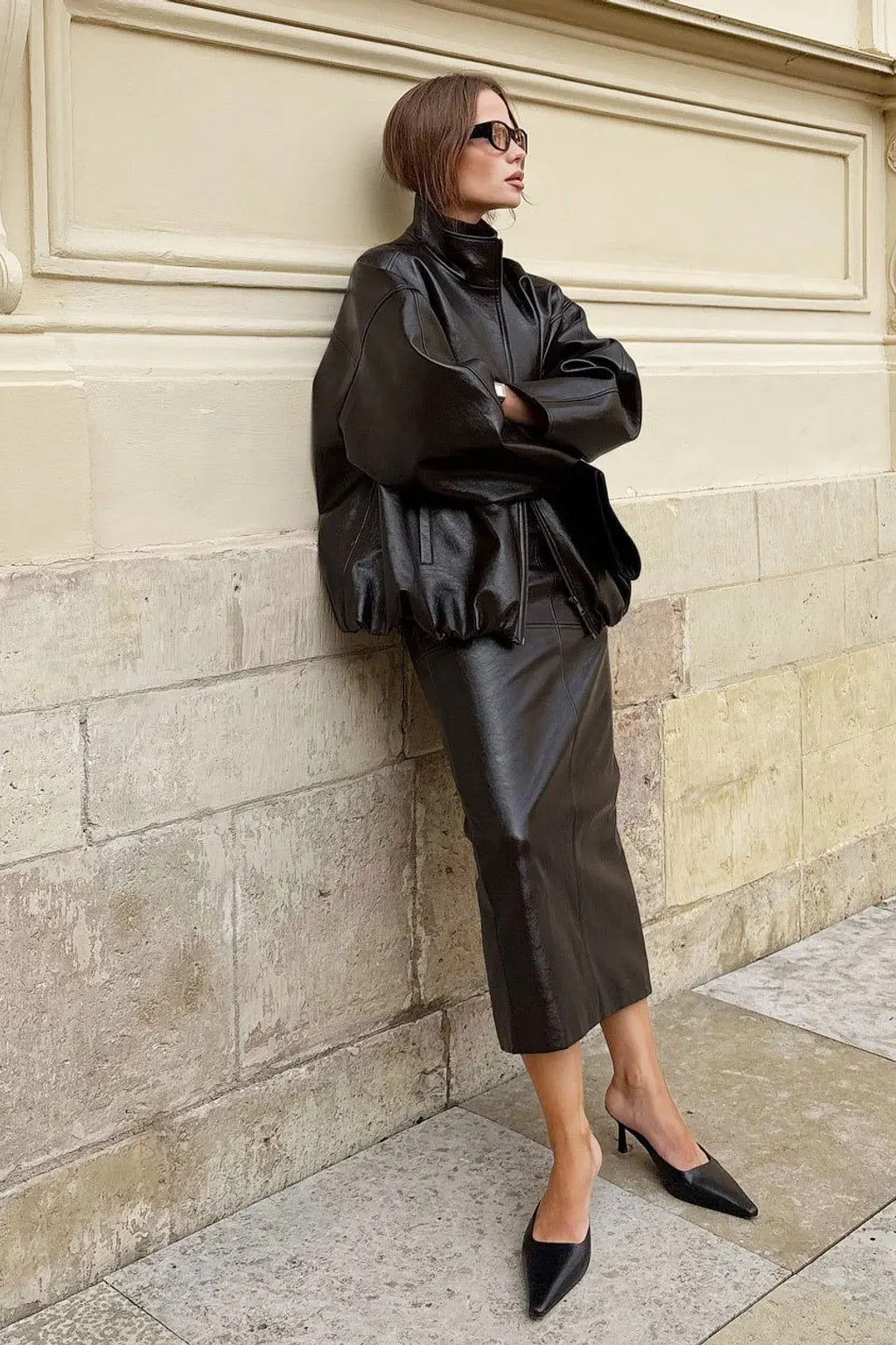 Maxi Skirt Sleek Zipper Streetwear - 10