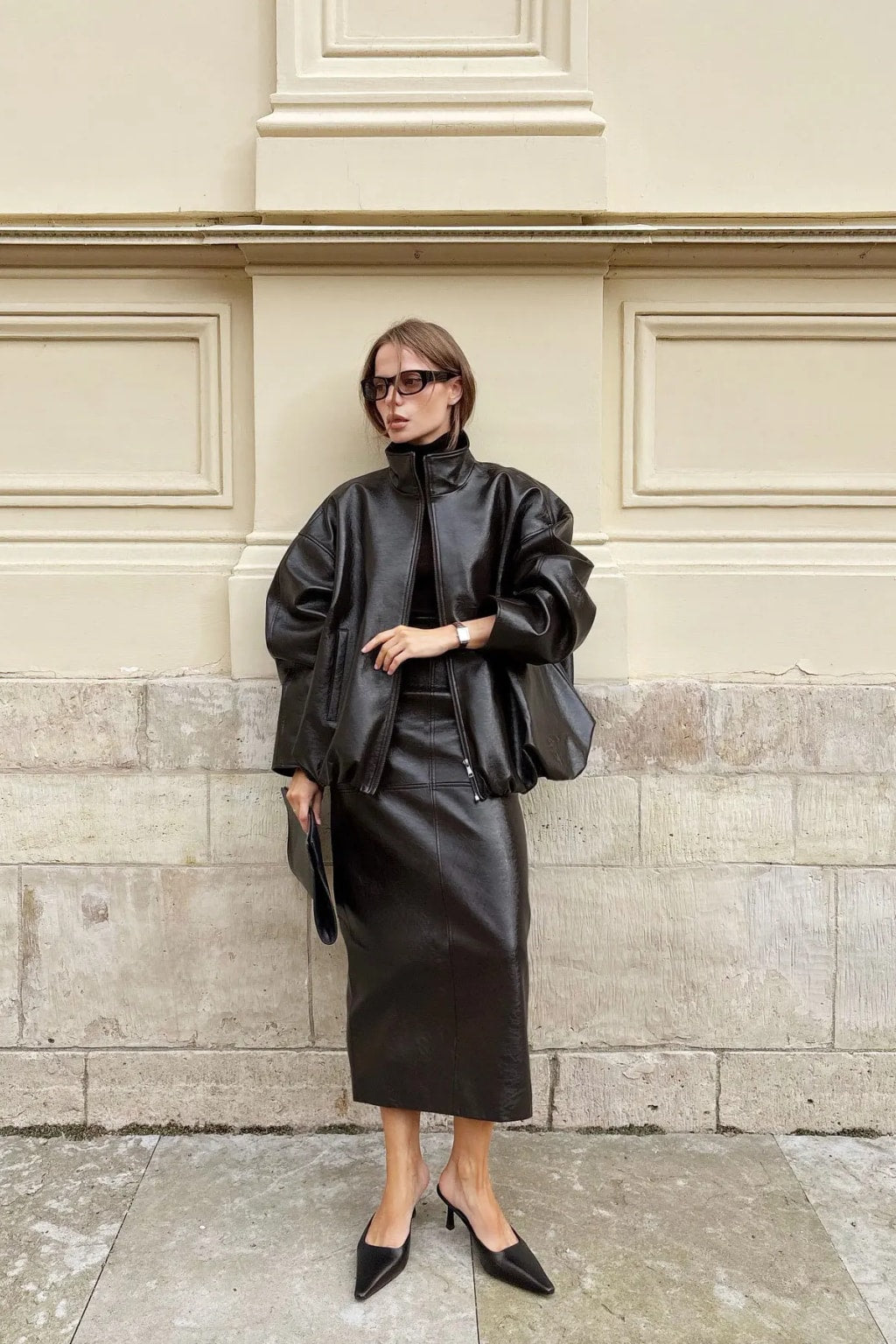 Maxi Skirt Sleek Zipper Streetwear - 11