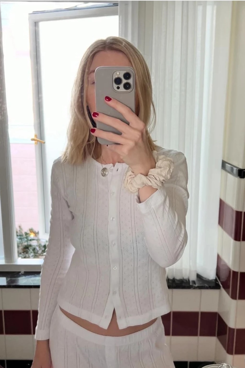 Henley Cardigan Slim-Fit Long-Sleeved Top - 2