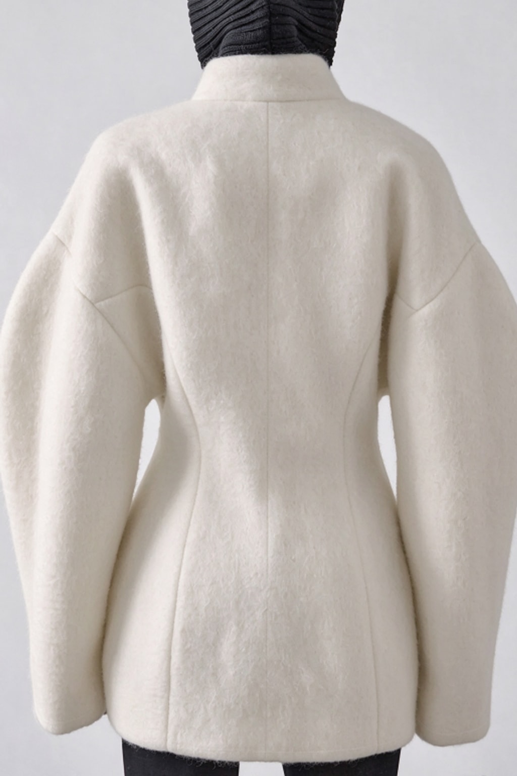 Polyester Jacket Stand-Collar Balloon Sleeve - 6