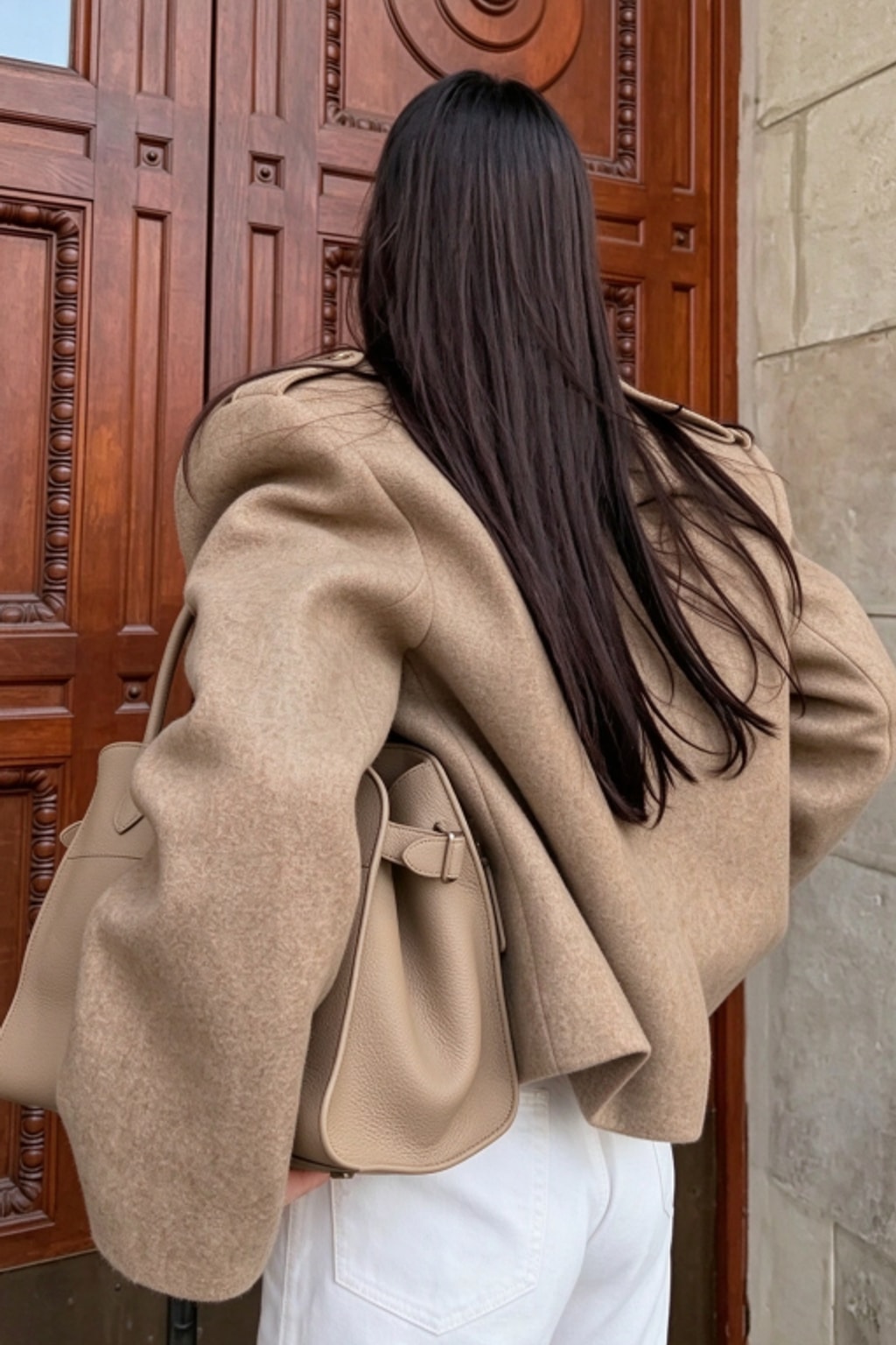 Polyester Jacket Cropped Lapel Chic Outerwear - 4