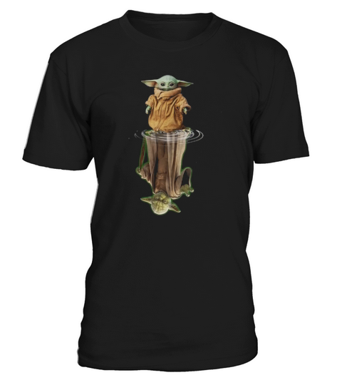 Baby Yoda and Master Yoda water reflection sweater T-Shirt Unisex