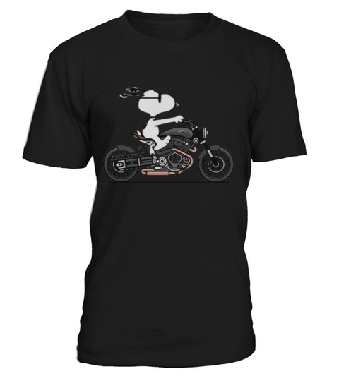 Snoopy riding motorcycle shirt T-Shirt Unisex