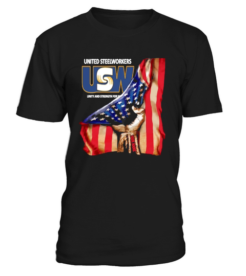 United steelworkers american flag your name shirt T-Shirt Unisex