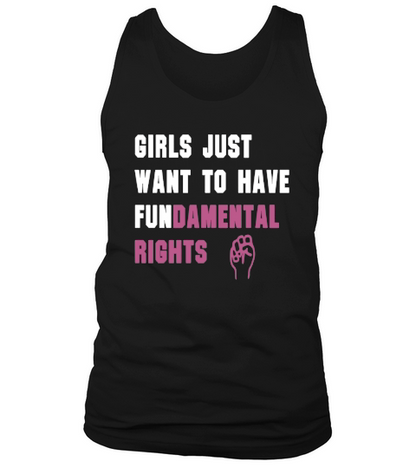 Cyndi Laupers Official Girls Just Want to Have Fundamental Rights TShirt Tank Top Unisex