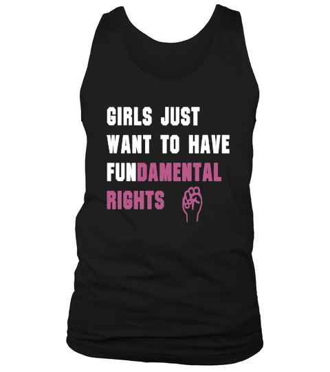 Cyndi Laupers Official Girls Just Want to Have Fundamental Rights TShirt Tank Top Unisex