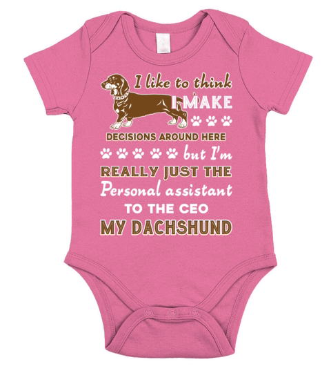 Dachshund Shirt Short Sleeve Baby One-Piece