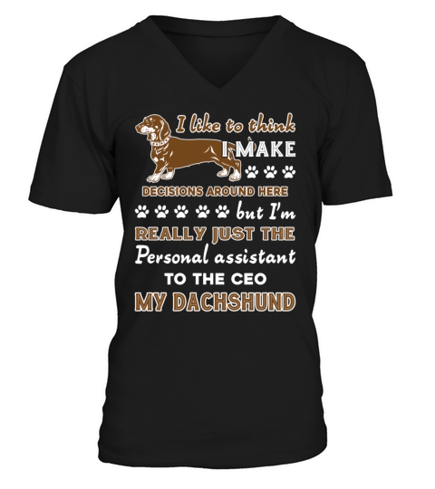 Dachshund Shirt V-Neck T-shirt